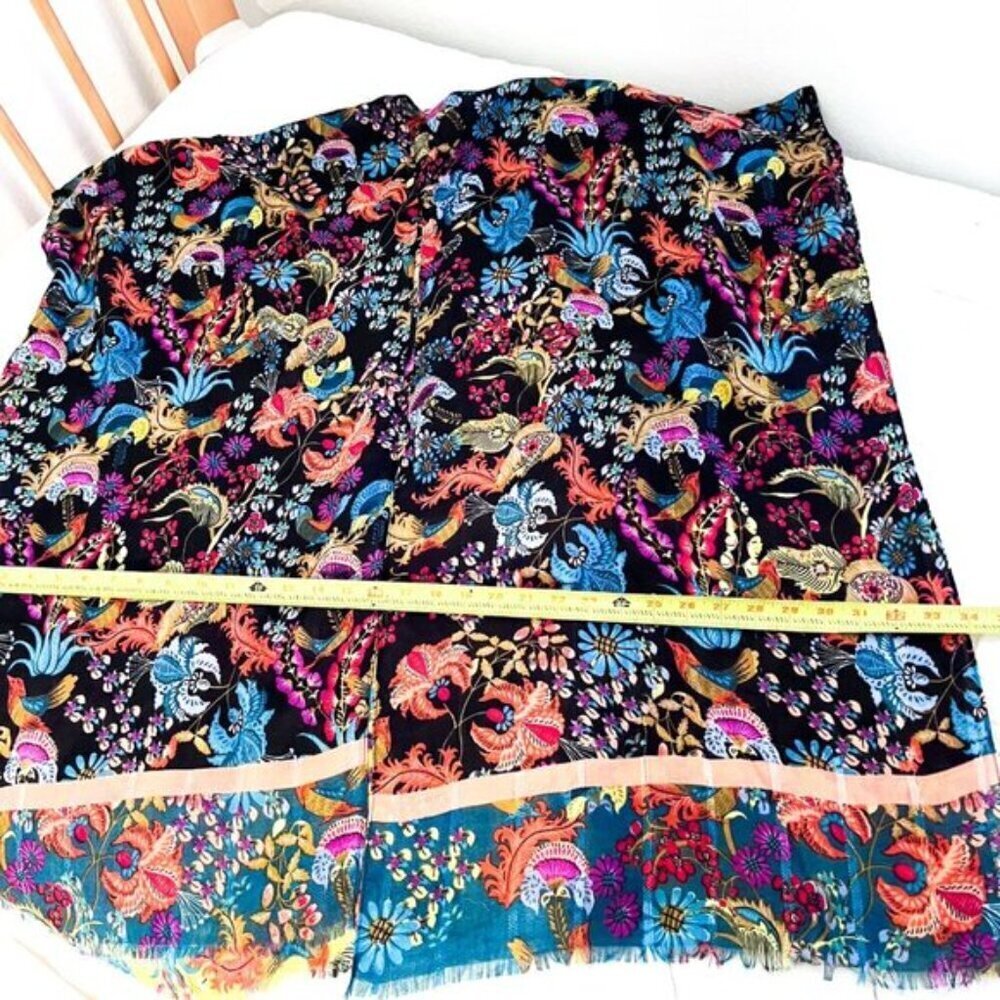 Kaftan Kimono Robe Coverup Colorful birds of paradise - Picture 8 of 8